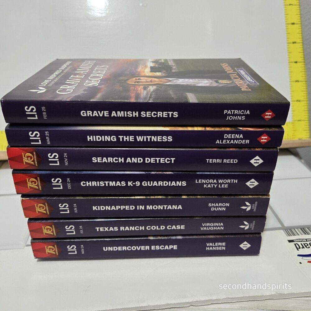 Harlequin Lot of 7 Romance Books Beach Travel Reads Love INSPIRED SUSPENSE #8